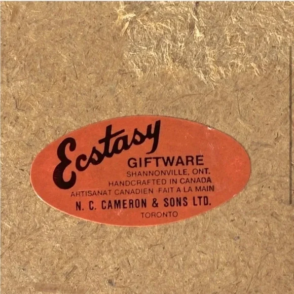 Vintage Ecstasy Giftware Black Velvet Embroidered Oval Framed  Art Honey Bear - Picture 3 of 6